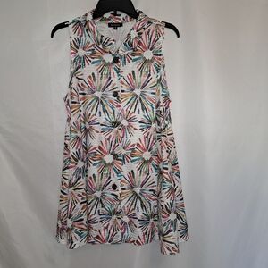 Damee Multicolor Sleeveless Blouse Women's Size Medium #102